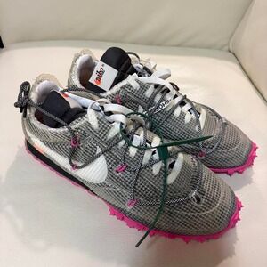 Nike X Off-White Waffle Racer SP Black/Fuchsia sneakers